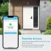Smart Fingerprint Door Lock App Remote Control Keyless WIFI Digital Touchscreen Lock NFC IP67 Waterproof with 2 IC Cards 2 Keys Support USB Emergency Battery Open the Door
