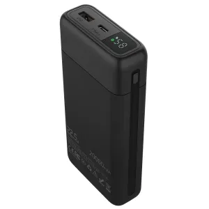 Blitzwolf BW-P22 22.5W 20000mAh Power Bank Digital Power Display External Battery Power Supply with 1 Input & 2 Outputs Support PD2.0 QC3.0 FCP Fast Charging for iPhone 16 16 Pro 15 14 13 for Huawei Mate XT for Xiaomi 15pro