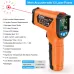MESTEK Advanced Infrared Thermometer IRO2C Wide Temperature Range (-50C to 800C) Adjustable Emissivity 12-Point Laser Inverted Color Screen HD Backlight Accurate Measurements Ideal for Industrial HVAC and Home Use
