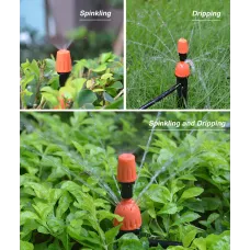 10pcs Adjustable Dripping Sprinkler Water Irrigation System Outdoor Cooling Greenhouse Planting Garden Flowering