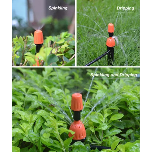 10pcs Adjustable Dripping Sprinkler Water Irrigation System Outdoor Cooling Greenhouse Planting Garden Flowering