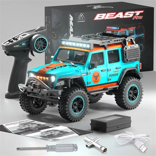 ZLL SG206 PRO/MAX RTR 1/20 2.4G 4WD Brushed/Brushless RC Car Wrangler Rock Crawler Off-Road Climbing Truck LED Lights Metal Frame Full Proportional Vehicles Models Toys