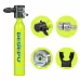 UDirect DEDEPS3000-B 0.5L Mini Scuba Diving Tank Set Provide 10-15 Minutes Of Breathing Time Aluminum Oxygen Tanks Diving Equipment Snorkeling with Adapter Diving Goggles Strap Bag Pump Handbag