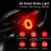 ROCKBROQ5 Smart Auto Brake Sensing Bicycle Taillight Vibration Sensor Wake-up IPX6 Waterproof USB Charging Bike Rear Light for Night Riding