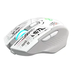 HXSJ T38 Dual-Mode Wireless Gaming Mouse RGB Lighting Silent Click 6 Buttons Adjustable DPI PAW3065 Sensor Type-C Rechargeable Mice for PC Laptop Computer