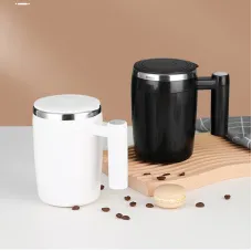 400ml USB Rechargeable Battery Auto Mixing Cup For Coffee Milk Grain Oat Magnetized Stirring ABStainless Steel Mug
