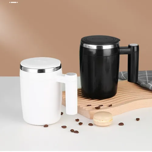 400ml USB Rechargeable Battery Auto Mixing Cup For Coffee Milk Grain Oat Magnetized Stirring ABStainless Steel Mug