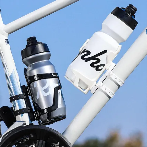 WESBIKING Bicycle Water Bottle Holder Silicone Non-slip Straps Set MTB Road Bike Bottle Stand with Fixed Clip Accessories