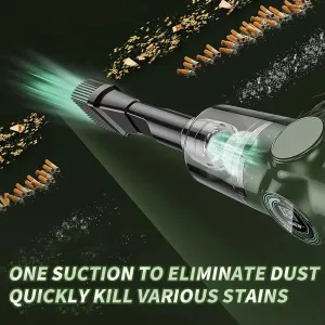 Tevorex Mini Car Vacuum Cleaner 290000Pa Digital Wireless Automobile Powerful Handheld Multifunction Household Cleaner Applianc