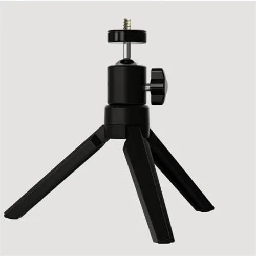 YG300 360 Gimbal Rotary Projector Stand Bracket 180mm Height 92g Lightweight Alloy ABS Projector Stand 90 Tilt Quick Lock Universal Mount for Camera Phone Webcam