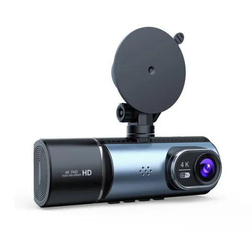 3.16-Inch High-Definition Screen Three Recording 4K Ultra-Clear Wifi Connection GPS  Triple Channel Recording Driving Recorder