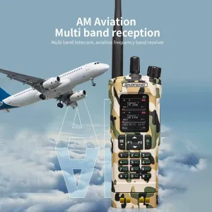 Baofeng DM-32UV 8W Power Camouflage Walkie Talkie DMR Digital Analog Two Way Radio GPS APRS 4000 Channels Dual Mode Communication