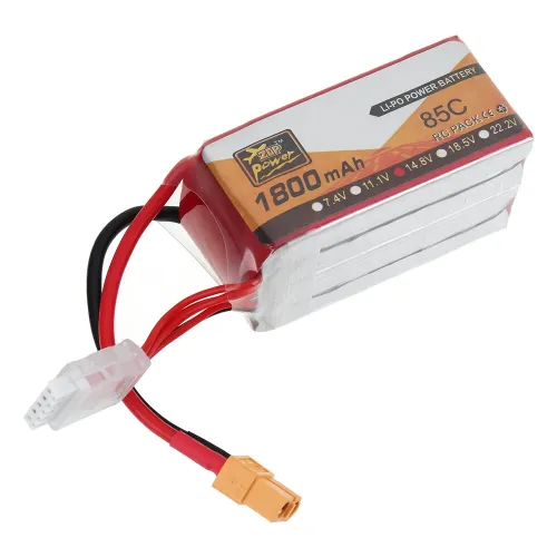 ZOP POWER 14.8V 1800mAh 85C 4S LiPo Battery XT60 Plug for RC Drone