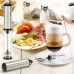 Portable Electric Milk Frother USB Rechargeable Egg Beater Matcha Frother Coffee Cappuccino, Latte, Protein Powder, Matcha Mixer