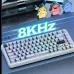 ATTACKSHARK X82PRO HE Mechanical Gaming Keyboard RGB 75% Layout Tri-mode Magnetic Amber Axis with 0.01mm RT Accuracy 8KHz Return Rate Gamer Keyboards