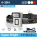 Smiling Shark TD-0172 Motion Sensor Headlight, Rechargeable LEHeadlamp, Three-Color Light Source Headlight Induction Cap Clip Light