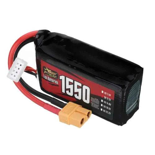 ZOP Power 11.1V 1550mAh 150C 3S LiPo Battery XT60 Plug for RC Drone