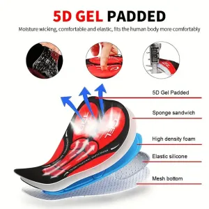 Men's Cycling Pant 3Gel Breathable Shockproof Elastic Sweat-absorbent Sport Shorts Underpants for Bicycle