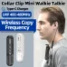 ABBREE AR-W5 Collar Clip Mini Walkie Talkie Wireless Copy Frequency UHF Type-C 8 Volume Levels G-Shape Two Way Handsfree Ham Radio
