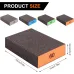 8pcs Sanding Sponges Assorted Grits 60 80 120 220 Washable Reusable Sandpaper Blocks for Woodworking Furniture Metal Drywall Polishing