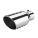 Universal 4 Inch Inlet 6 Inch Outlet Exhaust Tip 12 Inch Length Tailpipe Anti-Corrosive High Temperature Resistant Angle Cut Design Car Truck Accessories