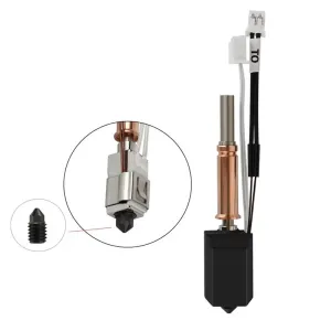 Anycubic Kobra 3 Upgrade Hotend Kit 450C High Temperature Resistance 24V 60W Ceramic Heater Hardened Steel Nozzle Chromium Zirconium Copper Block for PLA ABS PETG TPU PC Nylon PEEK PEI 3D Printer Parts
