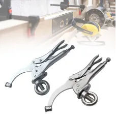 Drill Press Locking Clamp Heat-Treated Carbon Steel Adjustable Pressure 22.9cm/30cm Professional Woodworking Metalworking Tool