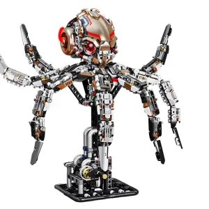 MJ 13059 Mechanical Whale 13085 Octopus 13057 Devil Fish 13095 Cobra King DIY Technical Creative Assembled Building Block Kit Kids Educational STEM Toys Christmas Gifts