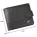 Men Short Wallet Bifold PU Leather Wallet Hasp Coin Purse Credit ID Card Holder Billfold Purse Money Bag