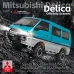LDRC 1296 RTR 1/12 2.4G 4WD for Mitsubishi Delica L300 1986 RC Car Dual-Speed Mechanical Shifting Classis Off-Road Van Climbing Truck LED Light Full Proportional Control Metal Gears CVD Straight Axle Vehicles Models Toys