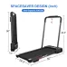 USA Direct FYJK31-8A 2 in 1 Home Office Folding Treadmill - 2.5HP Quiet Motor | 1-12km/h Running & Walking | Installation-Free | Remote Control | Folding Handle | Smart LEDisplay | Max 140kg User Weight