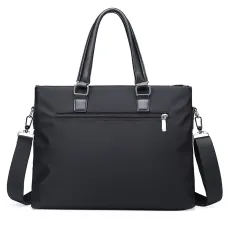 Men's Business Briefcase 14''  Laptop Handbag Waterproof Large Capacity Shoulder Crossbody Bag