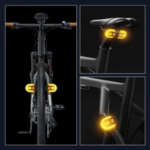 Bicycle Turn Signal Light Wireless Remote Control Bike Taillight USB Rechargeable Bicycle Front Rear Light LEBike Warning Lamp