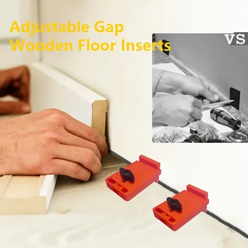 Adjustable Floor Tool 12pcs Flooring Spacer Gap Adjuster 1/4 Inch to 1 Inch for Vinyl Wood Composite Hardwood Installation