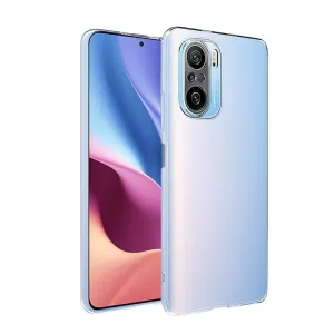 Bakeey for POCO F3 Global Version Protective Case Crystal Transparent Shockproof Non-Yellow with Lens Protection Hard PC Back Cover