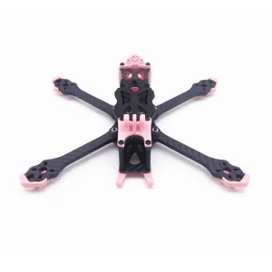 STEELE5 PLUS 220mm Wheelbase 5mm Arm Thickness Carbon Fiber X Type 5 Inch Frame Kit  Support VISTA  / DJI Air Unit for RC Drone FPV Racing