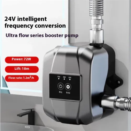 RN520141 Ultra 24V Booster Water Pump 1.2m/h Flow Rate 72W High-Temperature Resistance 90C Low Noise 40dB Compact Design