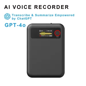 L8 64G AI ChatGPT Recorder Real Time Transcription APP Control Portable Voice Recorder Voice to Text Meeting Summary AI Smart Recording Device