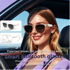 Senbono GS03 Smart Glasses Bluetooth 5.4 Polarized UV400 Anti-Blue Light Touch Control Lightweight 27g Hands-Free Calling Music Playback Smart Audio Sunglasses