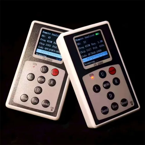 CY-2000 Wireless Remote Control Analyzer 315MHz 433MHz High Sensitivity -113dBm Smart Chip Identification 50 Data Storage Slots IPS Display Type-C Charging