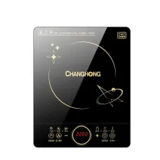 CHANGHONG 2200W Electric Induction Cooker Household Waterproof Small Hot Pot Heating Stove Touchpad Stir-fry Dish Cooking Oven