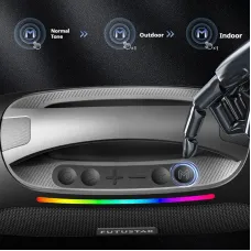 X28 Portable bluetooth Speaker 78mm Speaker RGB Light Support TF Card USB AUX Playback TWS Outdoors Handheld Wireless Speakers