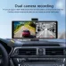 YUEHOO 11.26'' Carplay Car Stereo 4K Dash Cam HD Touchscreen Wireless Bluetooth MP5 Multimedia Player Driving Recorder With Front 1080P Rear Camer Dual Recording Lens GPS Navigation