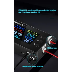 8 in1 Digital Voltmeter Ammeter KWS-AC301 AC 50-300V Power Energy Meter LED Digital AC Wattmeter Electricity Meter
