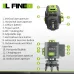 LFINE 4D 16 Line Green Laser Level Class II 515nm Self-Leveling 1mm at 7m 30M Range 1200mAh Batteries Multi-Purpose Tripod