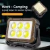 Portable Rechargeable Solar Charging Camping Light 360 Lighting Car Repair With Magnet Flashlight COB Car Maintenance Hook Lamp