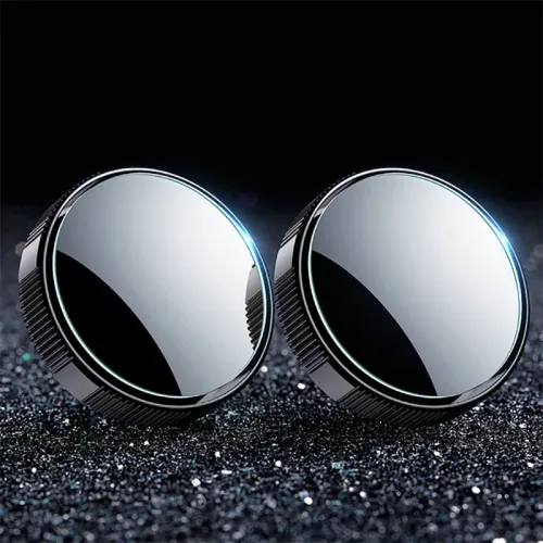 CAFELE 2PCS Adjustable Car Mirror Blind Spot Mirror Auxiliary  Mirror HD 360 Wide Angle Crew Suction Cup
