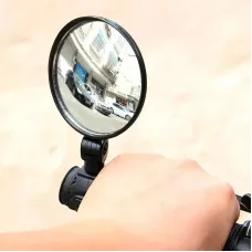 8cm Rear 360 Degree Rotation Adjustable Bike Mirrors Universal Handlebar Mount Bike Cycling Reflector Safety View Mirror
