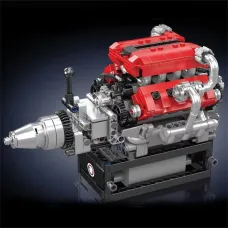 Mould King 10204 Technical Toys MOC Mechanical FE Sports Car V8 Engine Building Block Brick Assembly Kit 750PCS Kids Toys Christmas Gifts