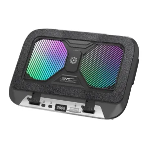 Z36C Laptop Cooling Stand Dual 14cm Fans 100 Speed Adjustable 5 Angle Tilt RGB Lighting Sealed Cooling Universal Gaming Laptop Cooler